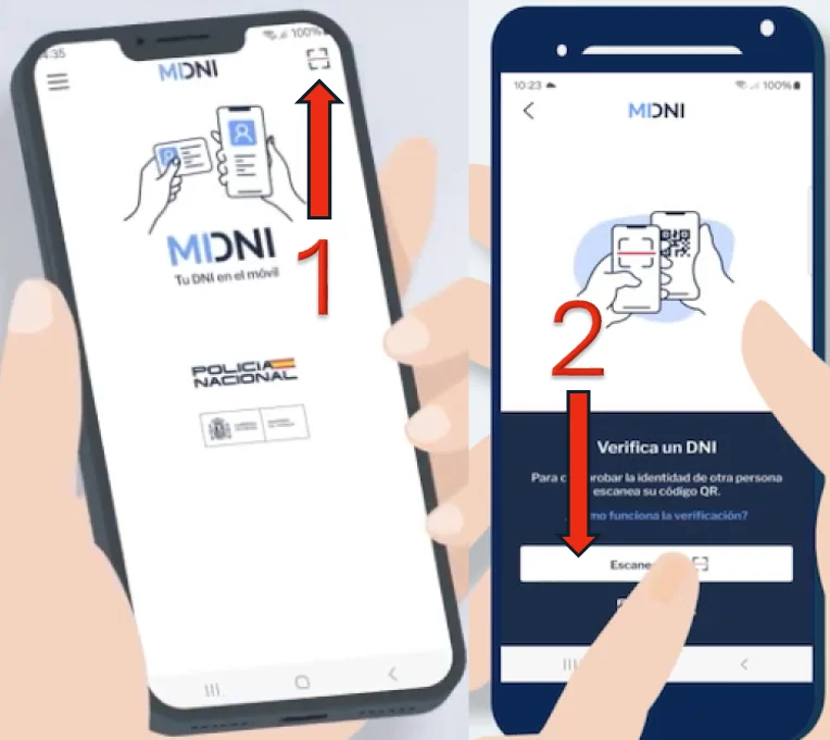 Verificar DNI desde app sin registro