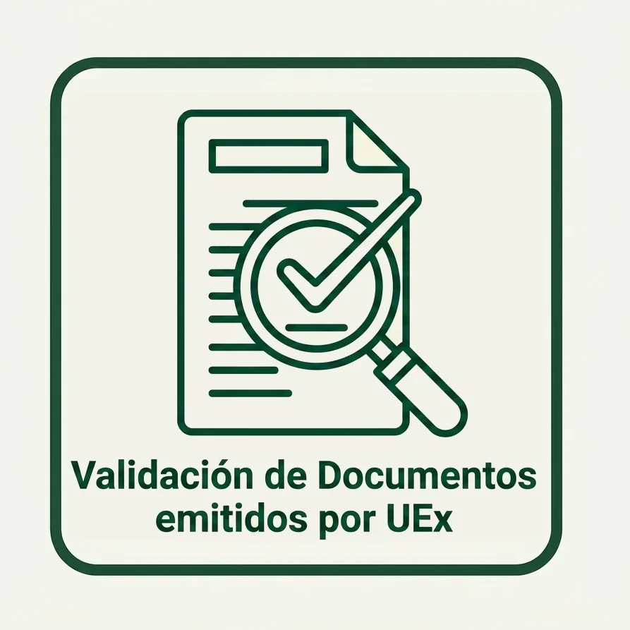Validación de Documentos Electrónicos emitidos por la UEx
